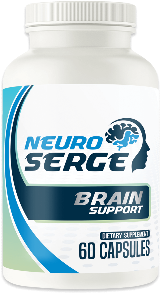 Neuro Serge brain health supplement bottle — 60 capsules, manufactured in the USA