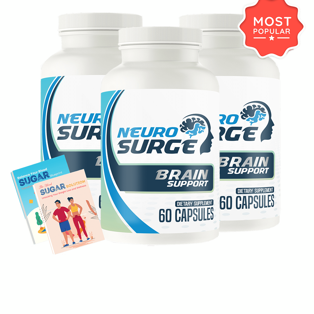 Neuro Surge brain health supplement bottle